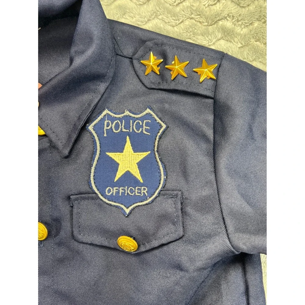 Kids Police‎ Officer Costume Shirt Dress Up Pretend Play Halloween